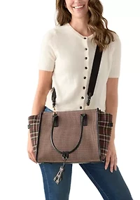 Large Tote Bag with Detachable Crossbody Strap