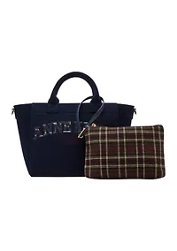 Small Convertible Tote with Detachable Strap