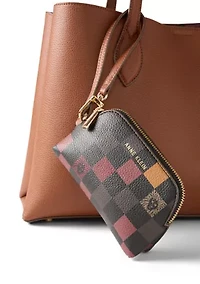 Double Compartment Tote Bag with Pouch