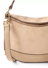 Small Rounded Crossbody with Detachable Strap