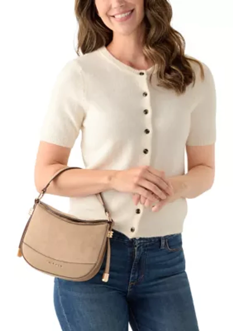 Small Rounded Crossbody with Detachable Strap