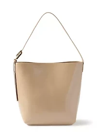 Medium Crinkle Patent Hobo Bag