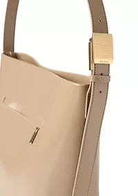 Medium Crinkle Patent Hobo Bag