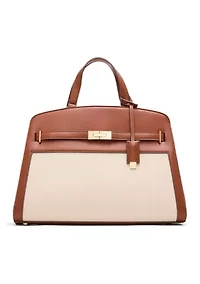 Medium Satchel Bag with Accent Scarf