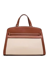 Medium Satchel Bag with Accent Scarf