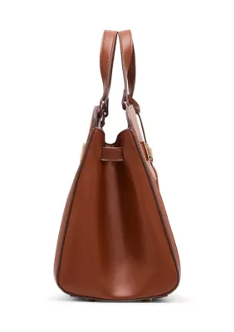 Medium Satchel Bag with Accent Scarf