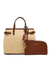 Straw Satchel Bag