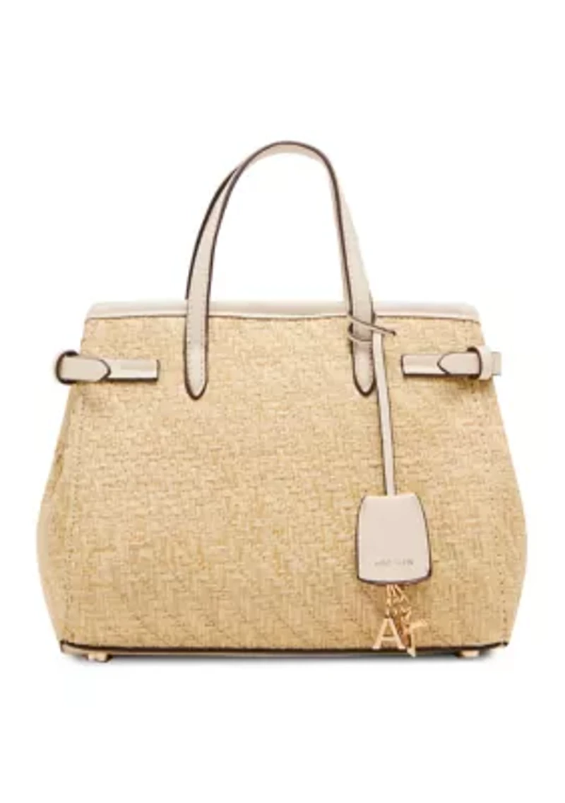 Straw Satchel Bag