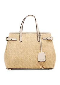 Straw Satchel Bag