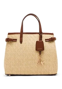 Straw Satchel Bag