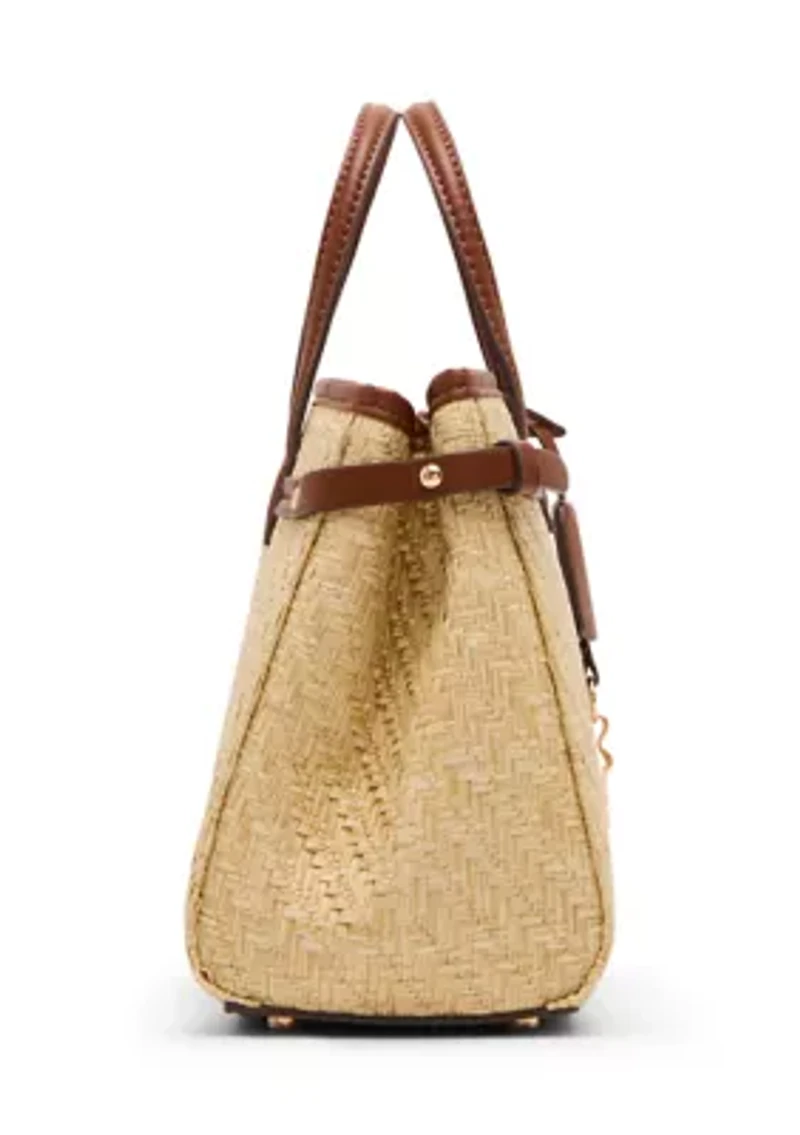 Straw Satchel Bag