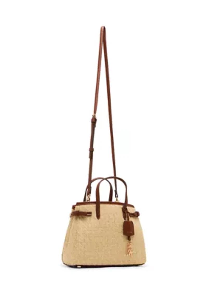 Straw Satchel Bag