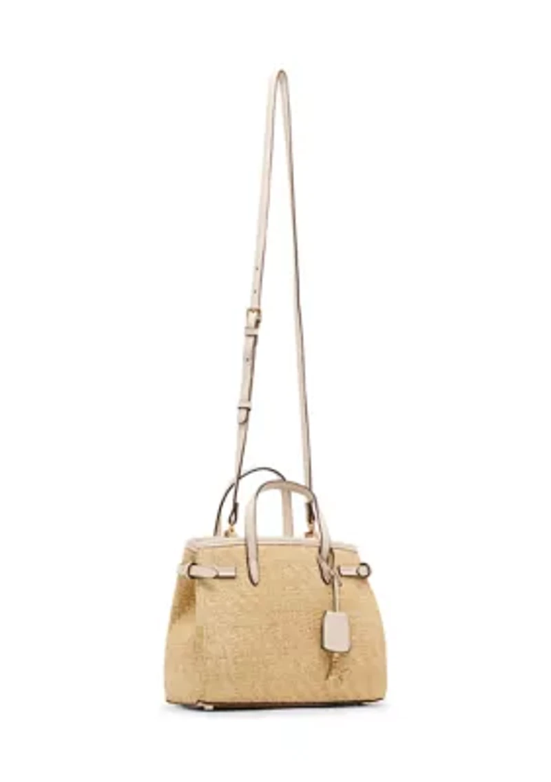Straw Satchel Bag