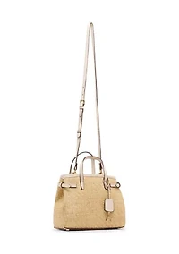 Straw Satchel Bag