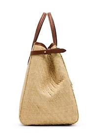 Medium Straw Satchel Bag