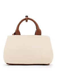 Canvas Small Satchel with Strap