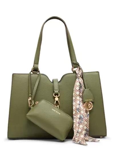 Tote with Scarf and Pouch