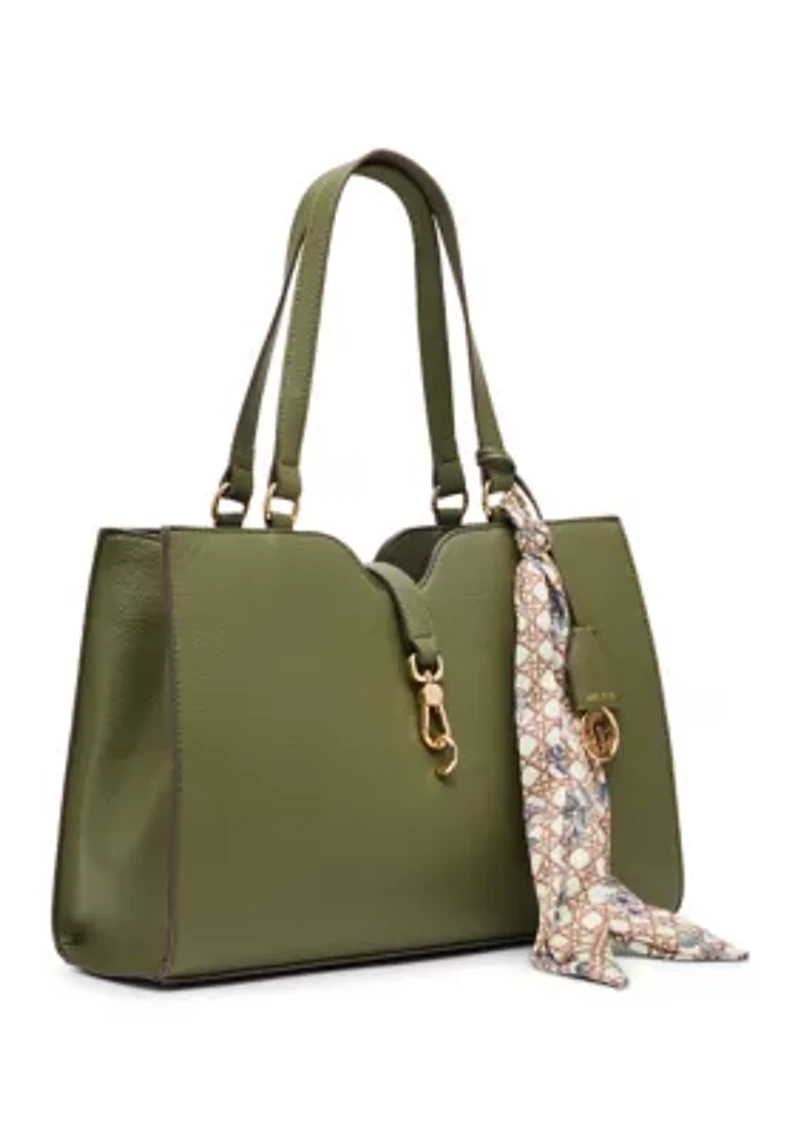 Tote with Scarf and Pouch