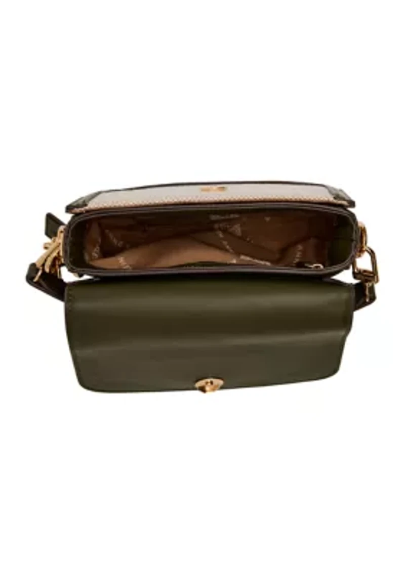 Flap Canvas Crossbody Bag