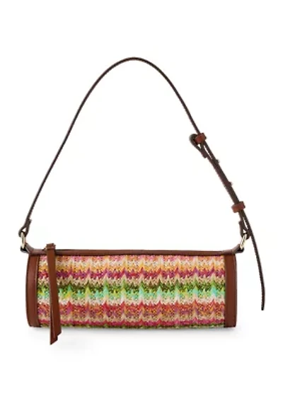 Straw Barrel Shoulder Bag