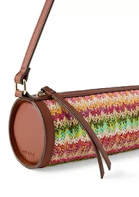 Straw Barrel Shoulder Bag