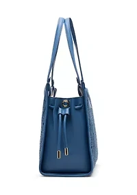 Straw Tote with Strap