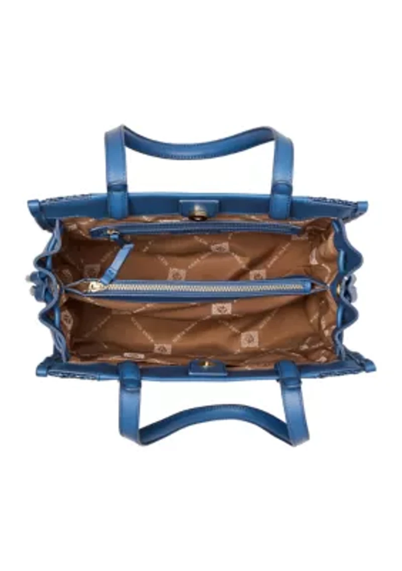 Straw Tote with Strap