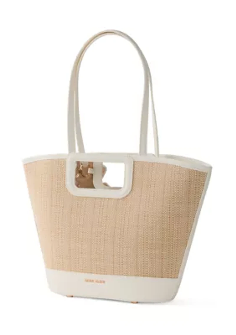 Straw Convertible Tote