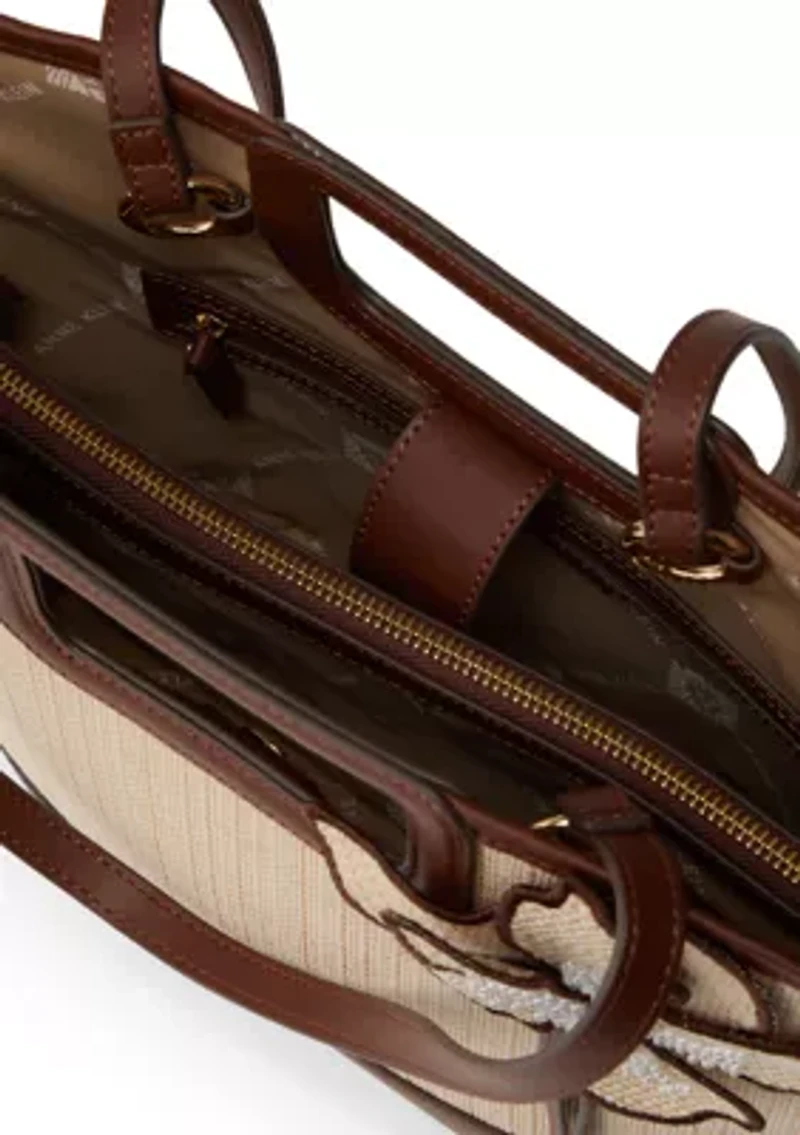 Straw Convertible Tote