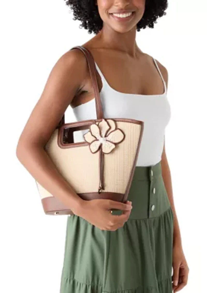 Straw Convertible Tote