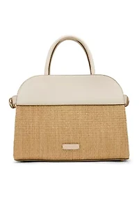 Straw Satchel Bag