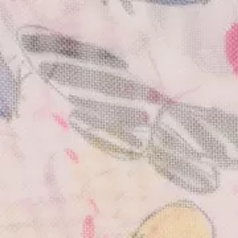 Butterfly Print Mesh Tote Bag