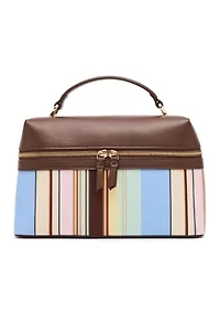 Train Case Bag with Crossbody Strap