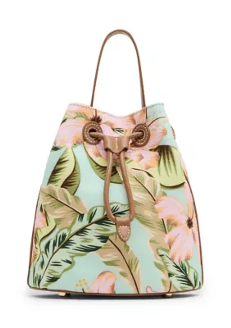 Printed Bucket Crossbody Bag