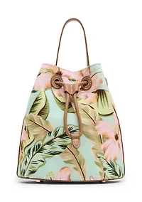 Printed Bucket Crossbody Bag