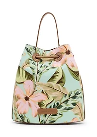 Printed Bucket Crossbody Bag