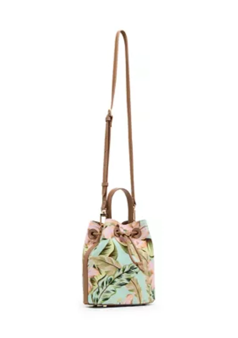 Printed Bucket Crossbody Bag