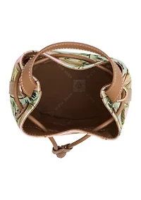 Printed Bucket Crossbody Bag