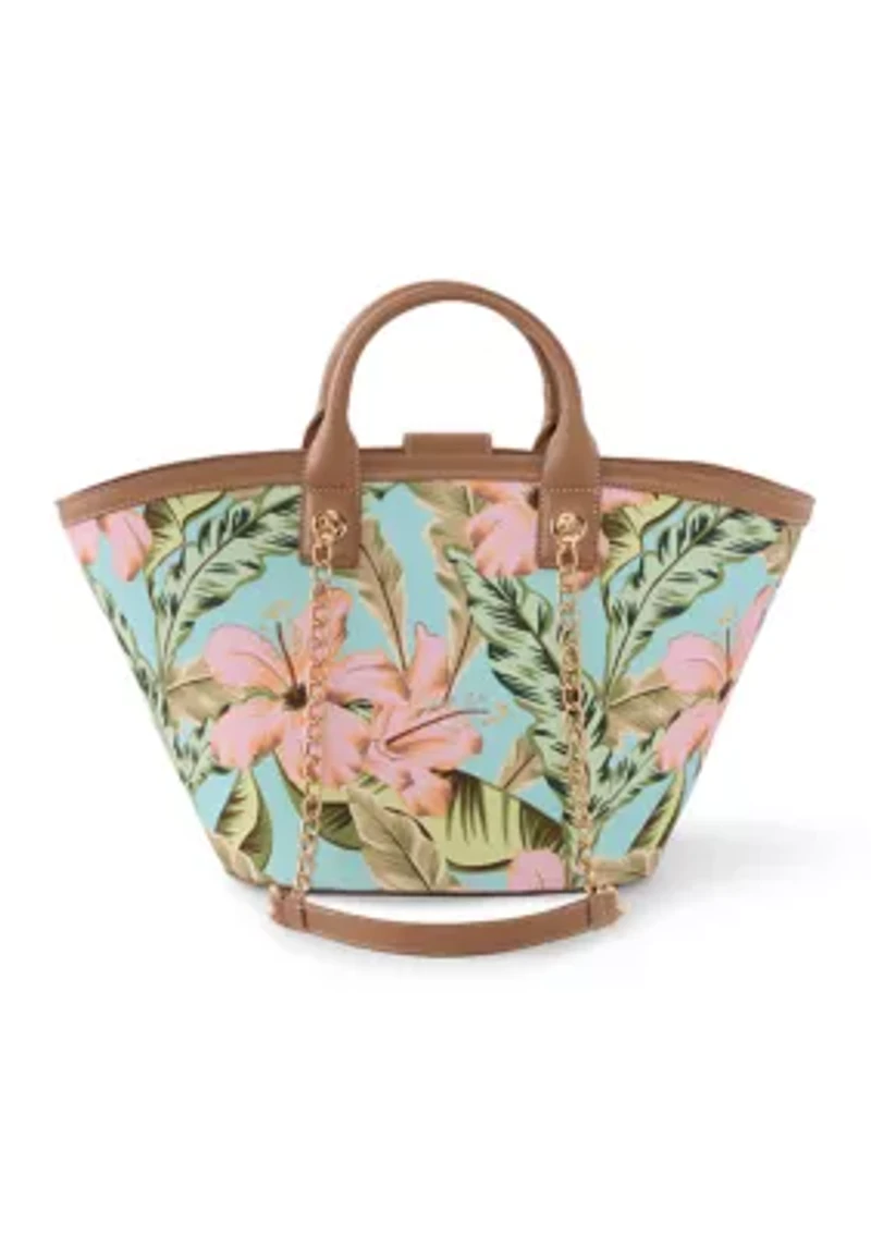 Printed Double Handle Tote Bag