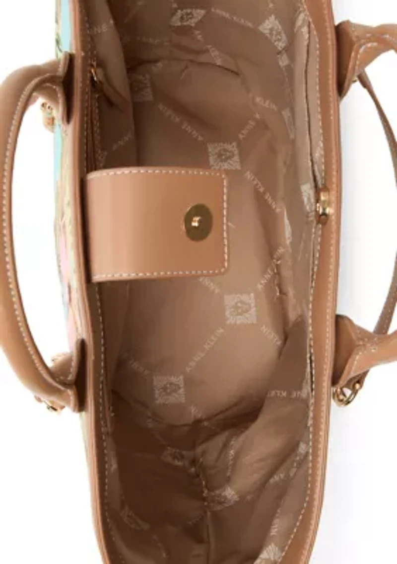 Printed Double Handle Tote Bag