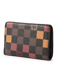 Medium Checkered Bifold Wallet