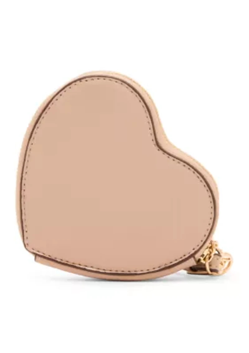 Valentine's Day Heart Zip Around Card Case