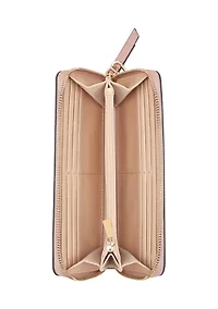 Women's Lock Up Zip Around Wristlet Wallet