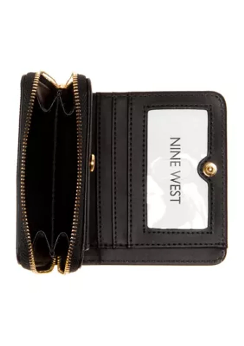 Reflective 9S Small Zip Around Wallet
