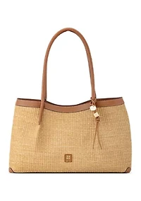 Sullivan Straw Carryall Tote Shopper