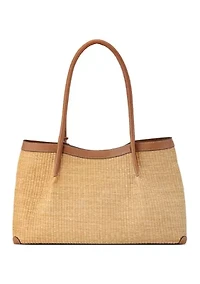 Sullivan Straw Carryall Tote Shopper