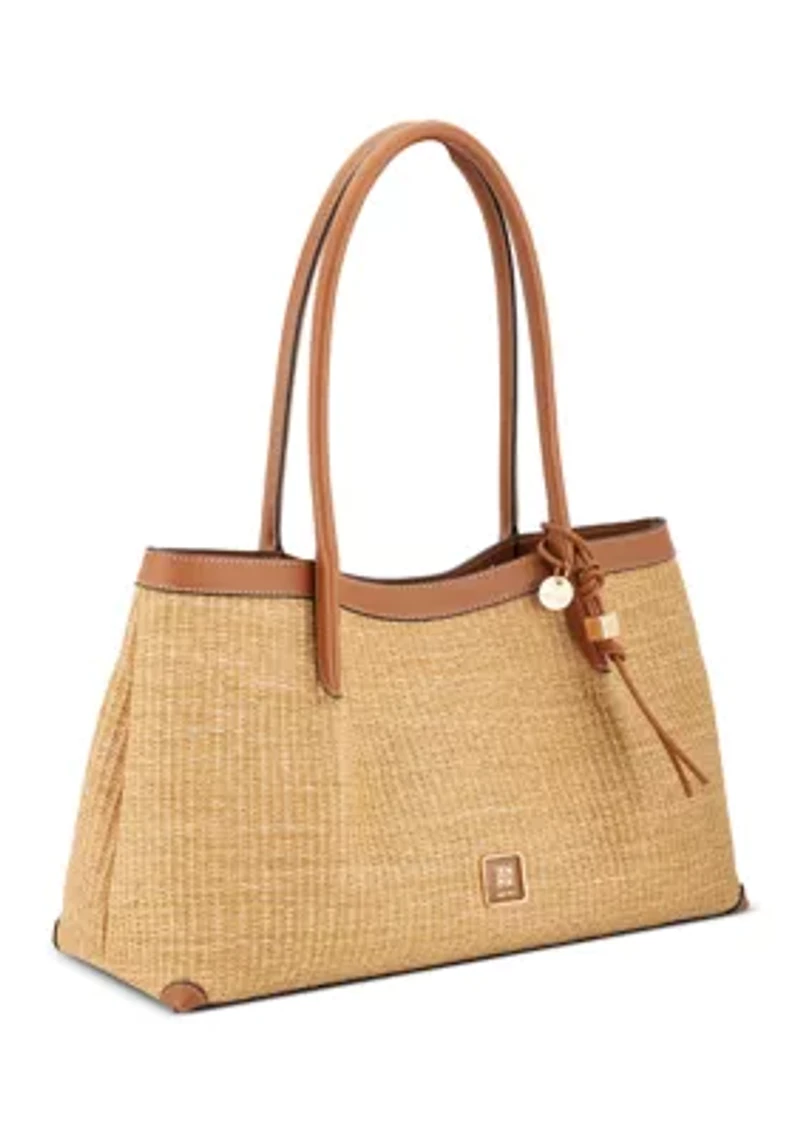 Sullivan Straw Carryall Tote Shopper