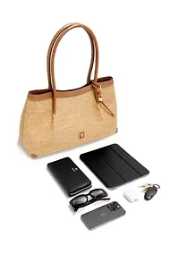 Sullivan Straw Carryall Tote Shopper