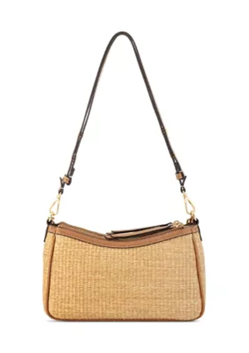 Denzielle Straw Convertible Shoulder Bag