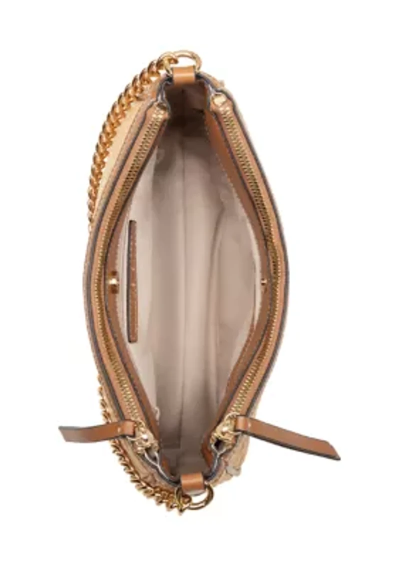 Denzielle Straw Convertible Shoulder Bag